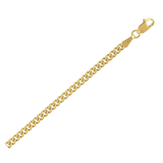 14k Yellow Gold Light Gourmette Chain (2.80 mm) - MeinSchmuckShop