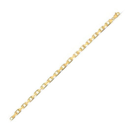 14k Yellow Gold French Cable Link Chain (4.80 mm) - MeinSchmuckShop