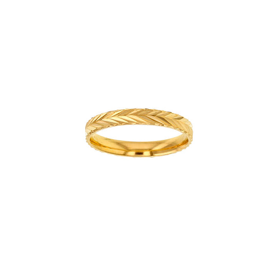 Alliance mit Ährenmotiv aus gold 18 Kt.
