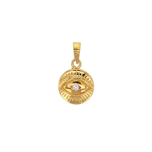 Anhänger Auge 750er Gold (18Kt) und kubischer-zirkonia