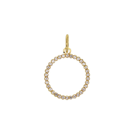 Anhänger 750er Gold (18Kt) und kubischer-zirkonia