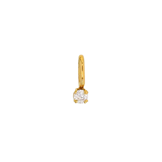 Anhänger 750er Gold (18Kt) und kubischer-zirkonia