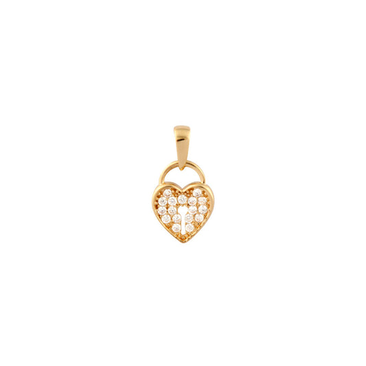Anhänger Herz 750er Gold (18Kt) und kubischer-zirkonia