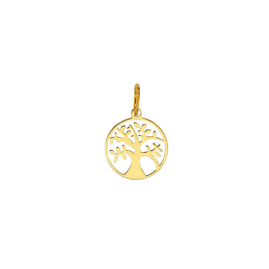 Anhänger Lebensbaum 750er Gold (18Kt) Oberfläche Durchbrochen