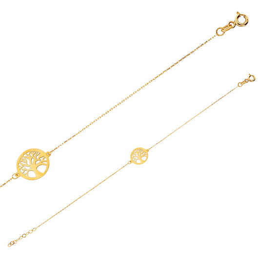 Armband Lebensbaum 750er Gold (18Kt) Oberfläche Durchbrochen